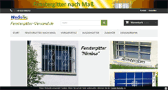 Desktop Screenshot of fenstergitter-versand.de